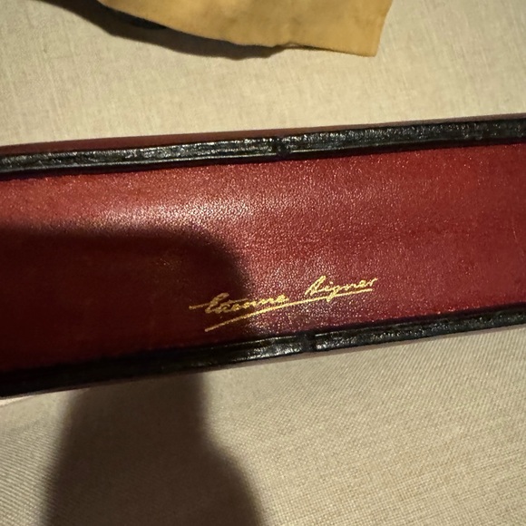 Etienne Aigner Vintage Burgundy Leather Briefcase - Picture 7 of 10